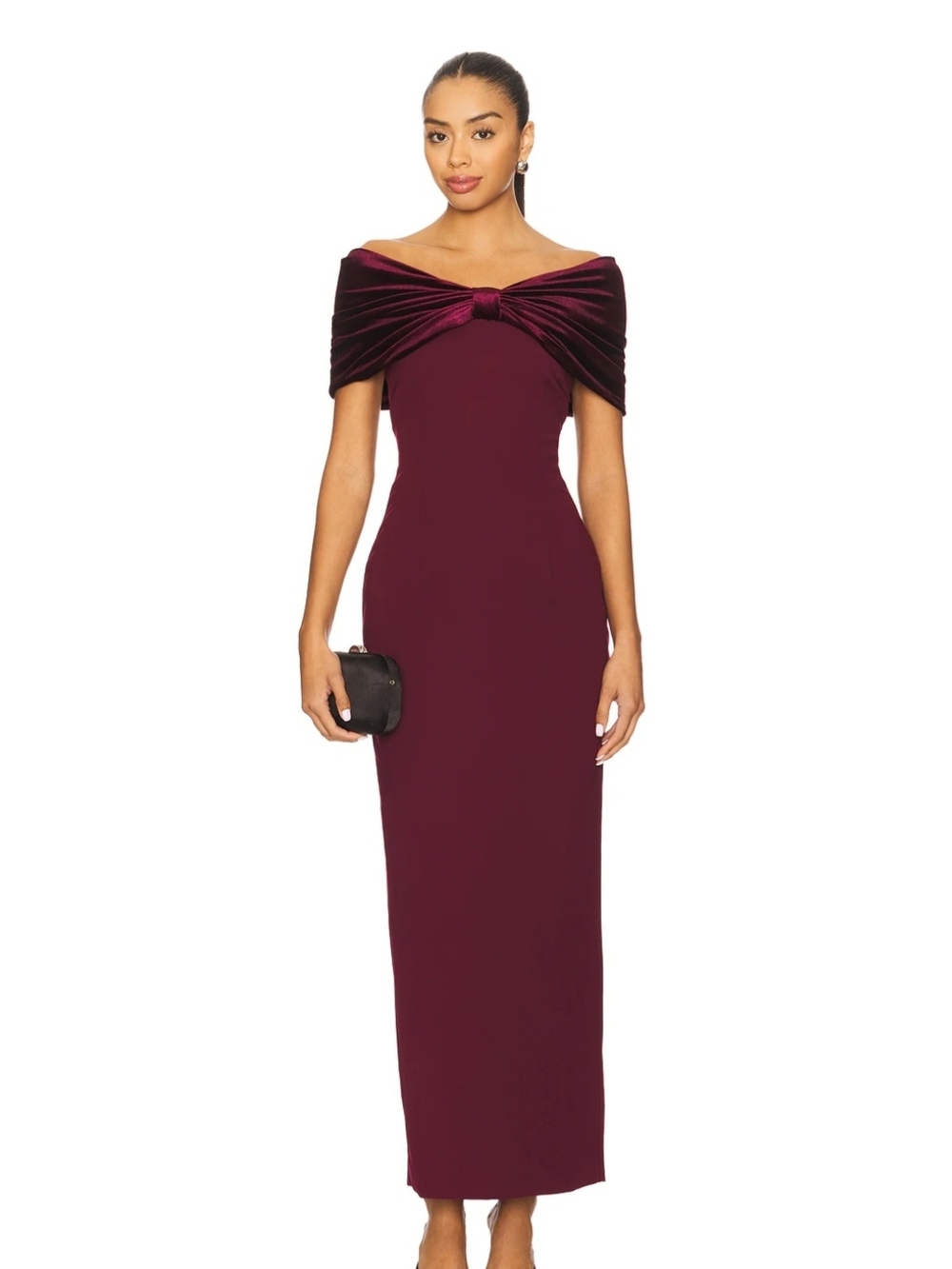 Sonya Moda Belluno Dress in Burgundy Rosewood